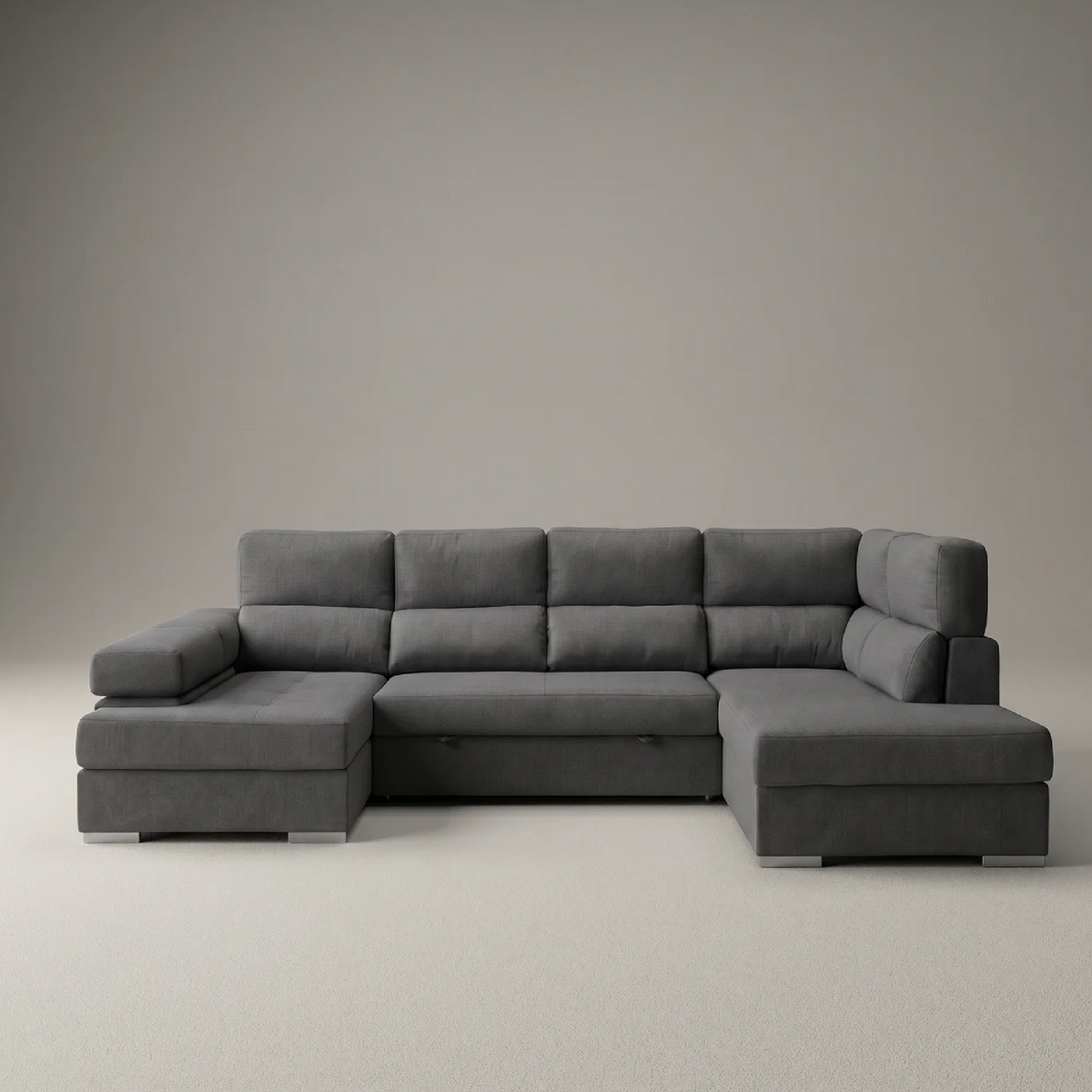 Sofá cama Chaiselongue FLORA Rinconera 345cm 4-5 Plazas Cama