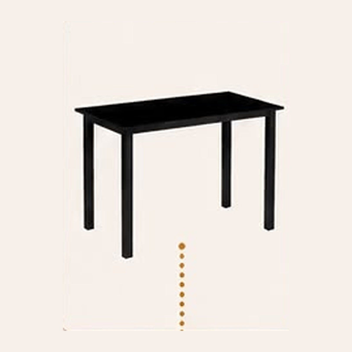Mesa del comedor ALBA de 140 x 80 x 75 cm en negro